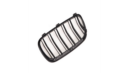 Grill sportowy podwójne żeberka Gloss Black BMW X3 E83 Facelift 2006-2010