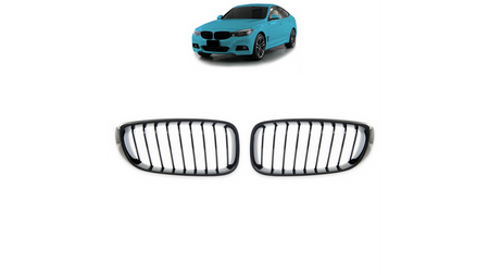 Grill sportowy pojedyncze żeberka Gloss Black  BMW 3 (F34) Gran Turismo 2013-2020