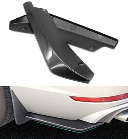 SPOJLER ZDERZAKA/SPLITTERY ROZMIAR 345x350mm CARBON