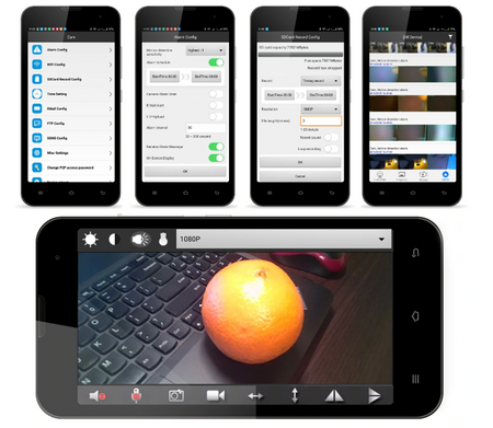 Ukryta mini kamera IP WiFi Android iOS 4xIR FULL HD