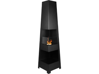 Biokominek wolnostojący Pyramid Garden  czarny mat