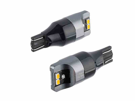 Żarówka VISION W16W (T15) 12/24V 4x 3020 SMD LED, nonpolar, CANBUS, pomarańczowa, 2 szt.