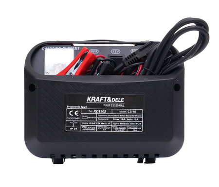Prostownik samochodowy 12V 24V 10A 60Ah KD1905