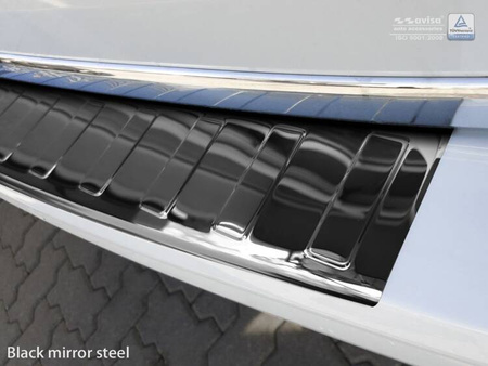 Nakładka na zderzak tylny VOLKSWAGEN TRANSPORTER T6 FURGON (Czarna-Lustro)