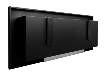 Biokominek 900x400 z szybą Czarny Strukturalny