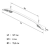Relingi dachowe Volkswagen Amarok I 2H  2010-2020 Srebrny