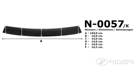 Peugeot Expert III nakładka na zderzak COMPACT/STANDART - KLAPA