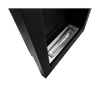 Biokominek wiszący Vertical czarny strukturalny mat