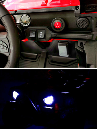 JEEP NA AKUMULATOR AUTKO DLA DZIECI TERENOWE BAGAŻNIK MP3 AUX USB KLAKSON