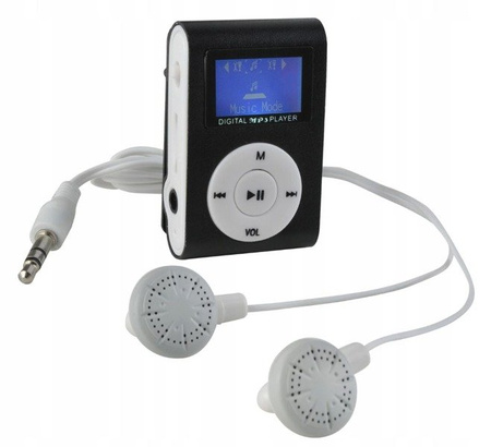 Odtwarzacz MP3 Słuchawki Micro SD 32GB LCD + Kabel