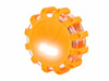 Lampa - flara ostrzegawcza 12 LED + 3 LED, mocowana na magnes i hak, zasilanie 3x AAA, pomarańczowa