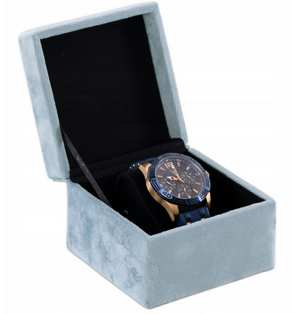 ORGANIZER NA BIŻUTERIĘ BASA ZEGARKI DROBIAZGI PUDEŁKO SZKATUŁKA OBICIE WELUR