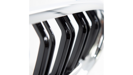 Grill sportowy podwójne żeberka Chrome & Black BMW 3 E90 E91 Facelift 2008-2011