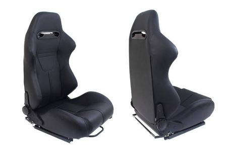 Fotel sportowy R-LOOK II Skóra Black