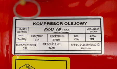 Kompresor Olejowy 24L KD400