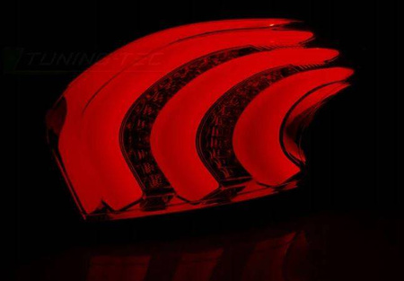 LAMPY DIODOWE PEUGEOT 208 12-15 RED SMOKE LED BAR