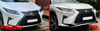 Grill dyfuzor spoiler sport Lexus rx iv 15-19