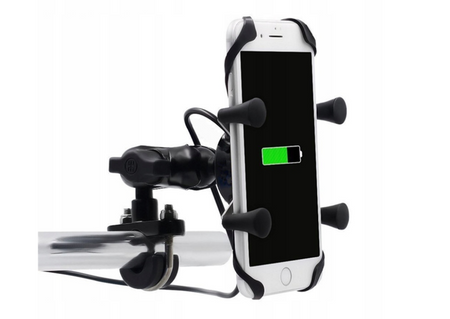 Uchwyt ładowarka na motocykl skuter USB 5V 2.1A 