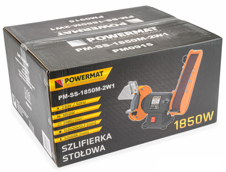 Szlifierka stołowa kamieniowa taśmowa 1850W PM-SS-1850M-2W1