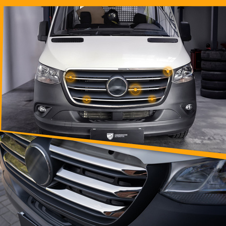 Listwy atrapy przedniej Volkswagen Caddy FL 2010-2015