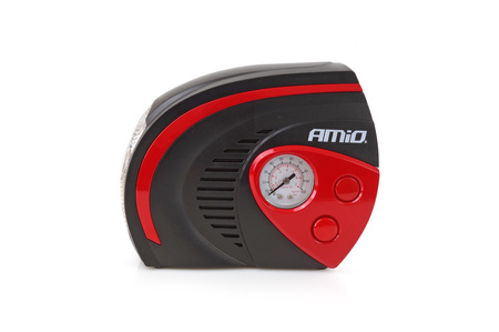 Kompresor samochodowy pompka 12V LED ACOMP-08 AMIO-02182