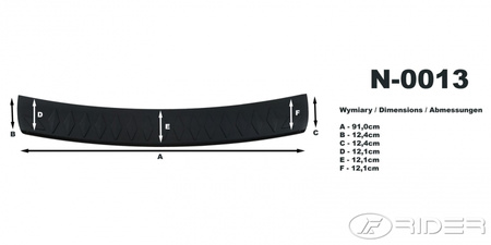 Mitsubishi Lancer Sportback X nakładka na zderzak