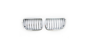 Grill sportowy pojedyncze żeberka All Chrome BMW 3 E46 Compact przed liftem 1998-2001
