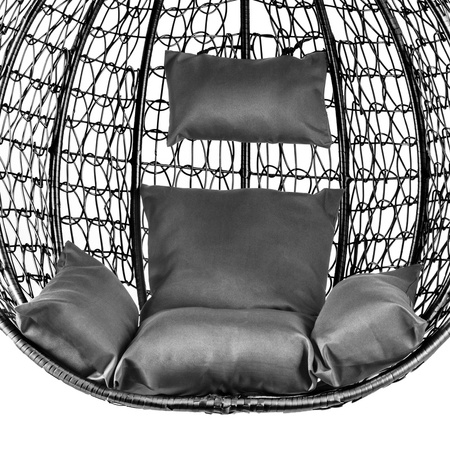 FOTEL WISZĄCY KOSZ BUJANY KOKON HUŚTAWKA BUJAK SPLOT KOŁA