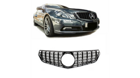Grill sportowy GT Gloss Black MERCEDES E-Class C207 A207 przed liftem 2009-2013