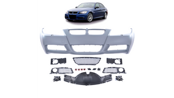 Przedni zderzak sport SRA Lampy przeciwmgielne BMW 3 E90 E91 przed liftem 2005-2008