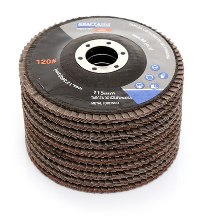 Komplet tarcz listkowych 10szt. 115mm P100 KD963