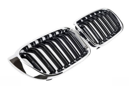 GRILL NERKI BMW X3 X4 F25 F26 BLACK CHROM