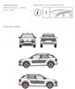 Bagażnik dachowy belki Citroen C4 Cactus I DARK