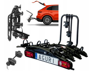Platforma bagażnik rowerowy Aguri Active Bike 4 rowery black