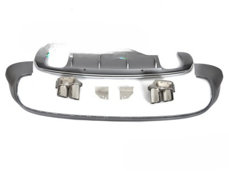 Dyfuzor Zderzaka Tył z Końcówkami – Audi Q5 8R (2008-2012) – Sport S Style Silver