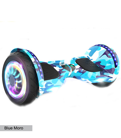 DESKOROLKA ELEKTRYCZNA HOVERBOARD DLA DZIECI MŁODZIEŻY DUŻE KOŁA ŚWIECĄCE LED BLUETOOTH