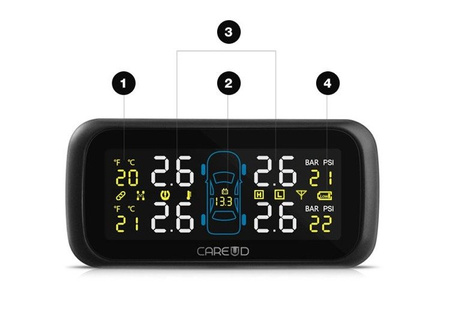 TPMS czujniki ciśnienia temperatury do samochodu