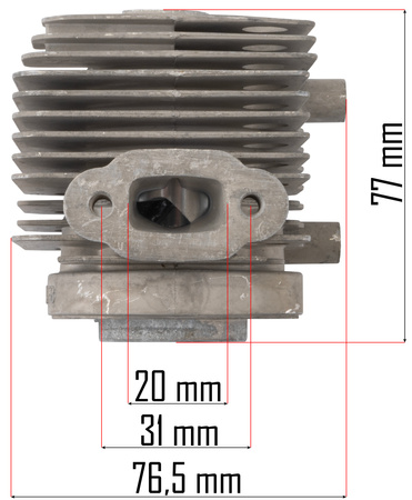 Cylinder tłok zestaw do dmuchawy RTODL0057-CT
