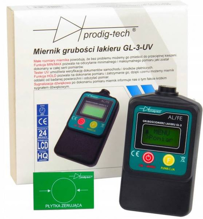 Miernik, tester grubości lakieru GL-3UV