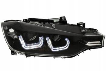 Lampy przednie BMW F30 F31 11-15 BLACK RINGI LED