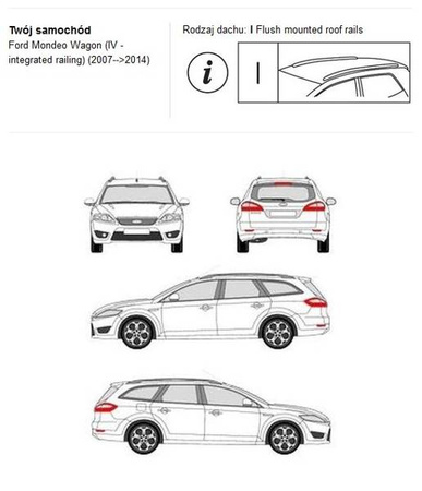 Bagażnik dachowy CRUZ AIRO FIX Ford Mondeo IV Kombi