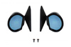 Lusterka Uniwersalne K-20 Black Manual Blue Glass