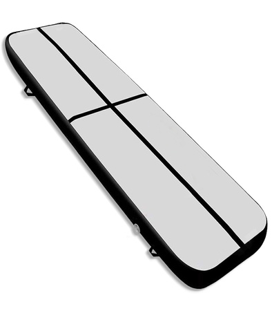 AIRTRACK 3 M CZARNY ŚCIEŻKA AKROBATYCZNA MATA GIMNASTYCZNA MATERAC DMUCHANY MOCNY POMPKA TORBA DO ĆWICZEŃ ZABAWY DLA DZIECI DOROSŁYCH