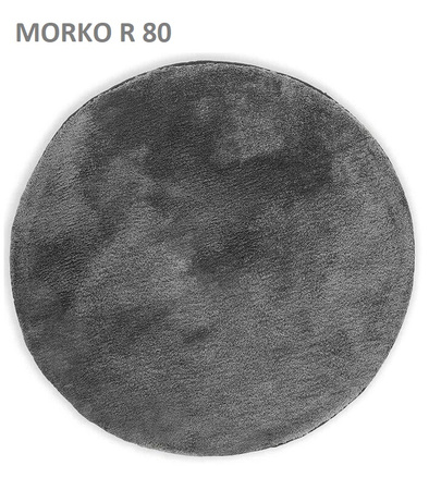 DYWAN MORKO OKRĄGŁY 80 CM MIĘKKI DEKORACYJNY NOWOCZESNY DO SALONU SYPIALNI