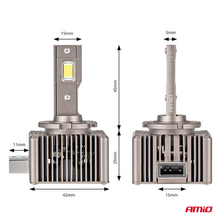 Żarówki żarniki LED seria XD D1S D1R 6500K Canbus AMIO-03310