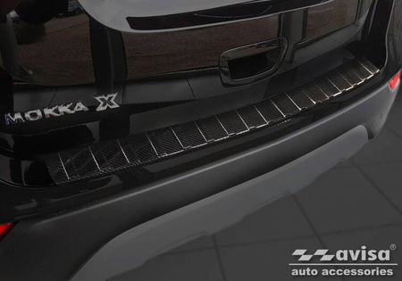 Nakładka na zderzak tylny do Opel Mokka X (Carbon Fiber)