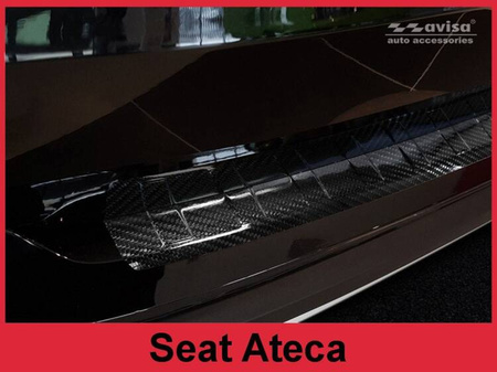 Nakładka na zderzak tylny do Seat Ateca Carbon