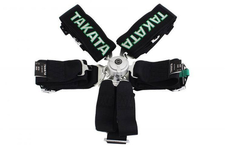 Pasy sportowe 6p 3" Black - Takata Replica harness