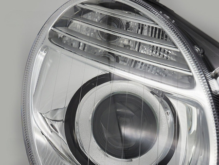 Lampa prawa reflektor TYC do Mercedes W211 06-09
