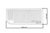 Wkładka SIMOTA OV017 400x175mm